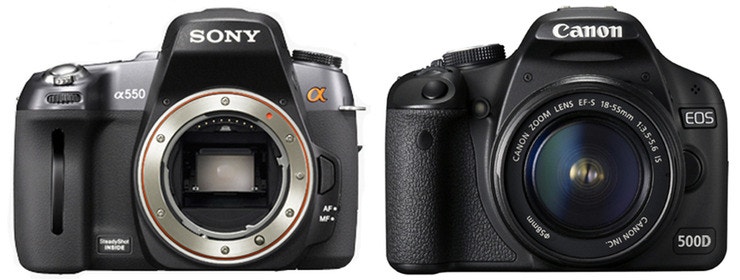 프리뷰 :: DSLR, 나는, 너희 둘다 가지고 싶어!! 소니 A550 vs 캐논 500D ::