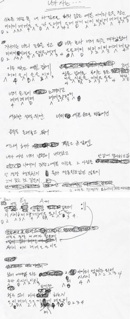 그대만이 악보 다운 . 표기 악보를 열람하시기 위 : 네이버 블로그