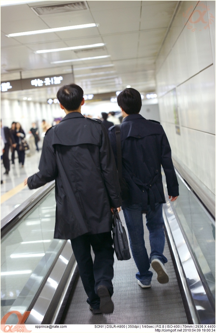  여의도 벚꽃을 보러가는 3명의 남자들..