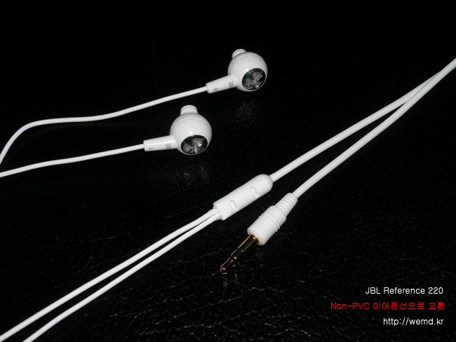 이어폰 단선 수리, JBL Reference 220 AS.. Non-PVC 이어폰선으로 교환