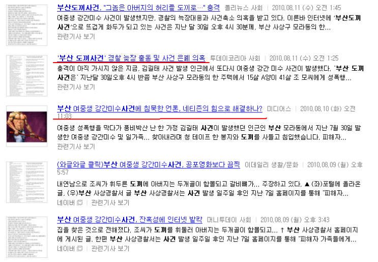 (무서운 세상) 부산도끼사건