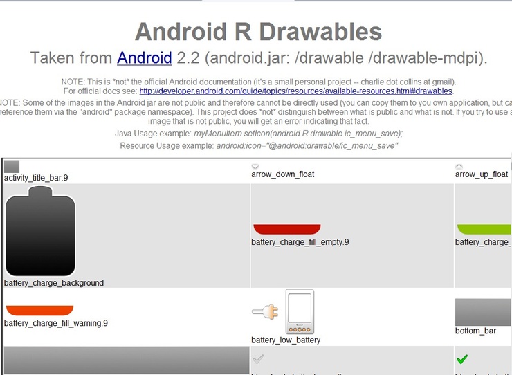 21. 안드로이드에 기본적으로 들어있는 Drawable 파일들