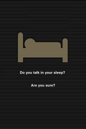 [iPhone 4 어플]Sleep Talk Recorder - 나의 잠꼬대는 과연?