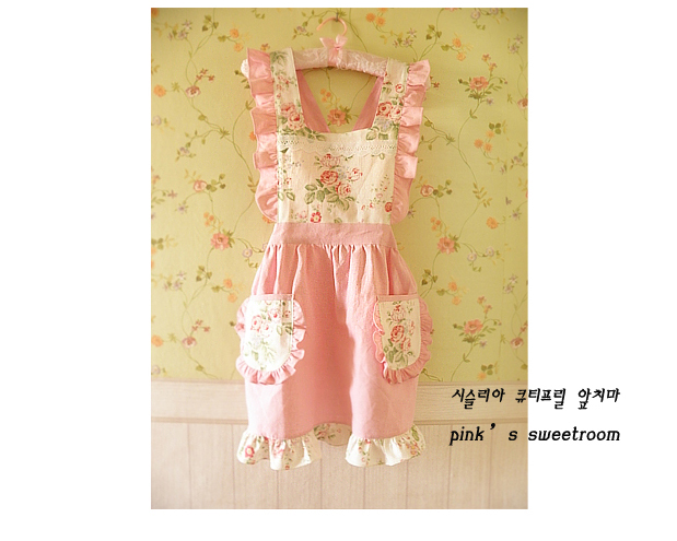 [린넨앞치마] 시슬리아 큐티프릴 앞치마