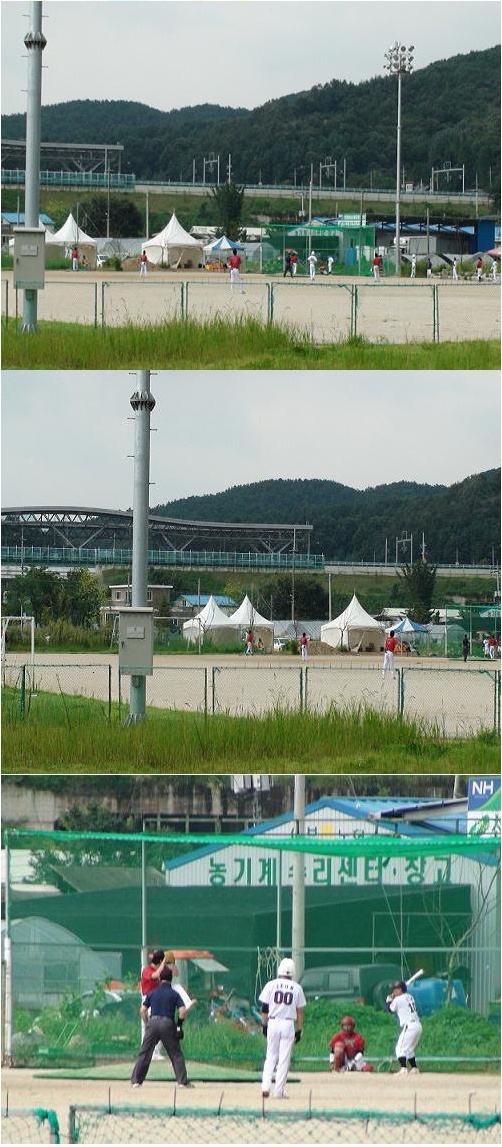  양평에 있는 야구장 조안면체육공원 (운길산역)