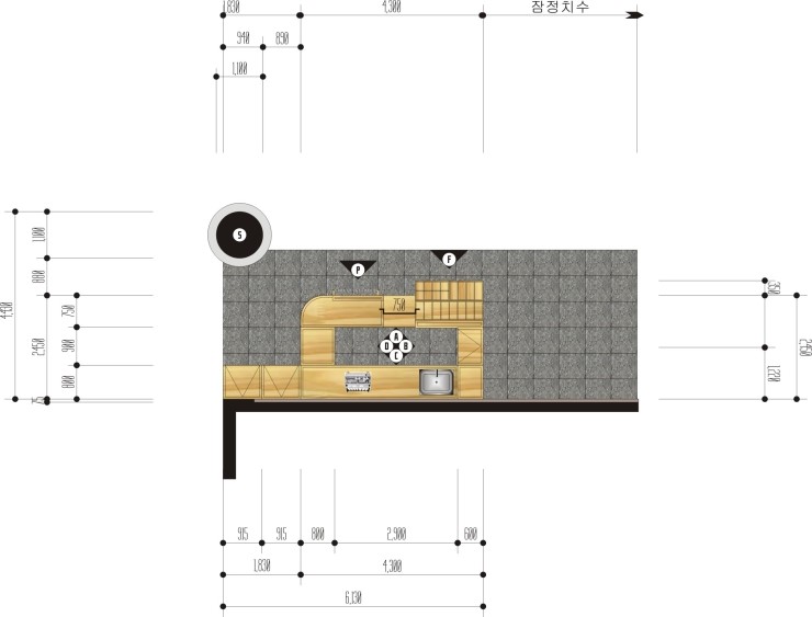 오픈매장 커피숍 테이크아웃 샵인샵 디자인