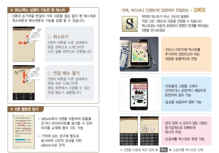  갤럭시 노트 상세설명입니다.