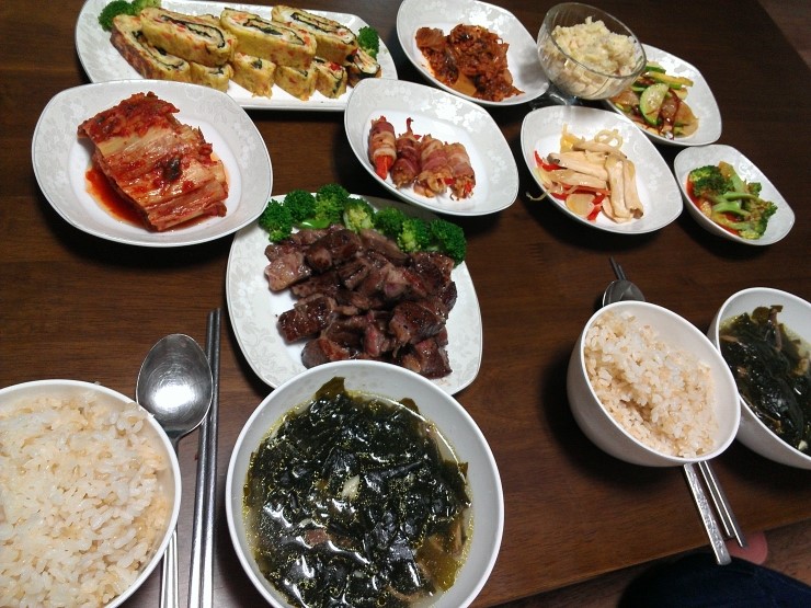  급 신랑생일상