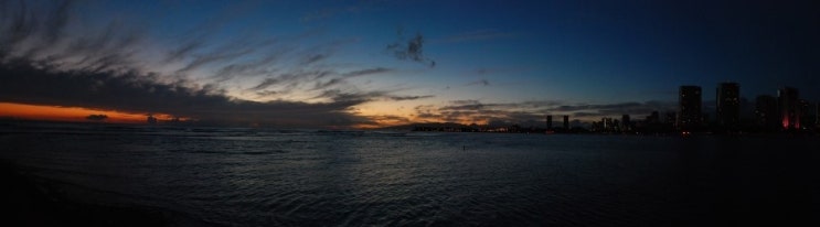 20101001.Sunset of Waikiki. 20101001.Sunset of Waikiki.