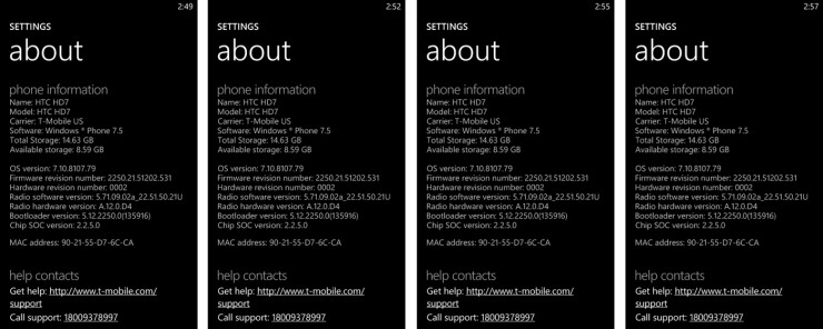 T-Mobile HTC HD7 업데이트 이후 : 네이버 블로그