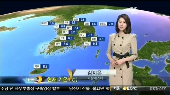 김지은 기상캐스터 - 연합뉴스 tv news y