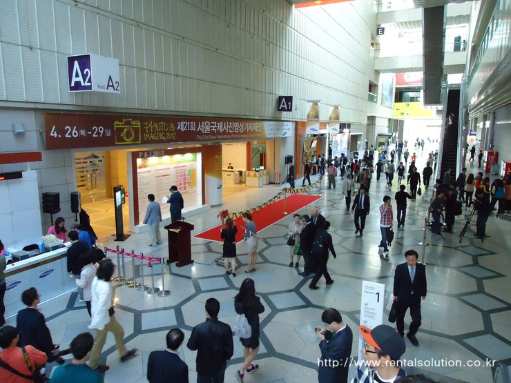  코엑스 A홀 서울국제사진영상기자재전 오픈했습니다.