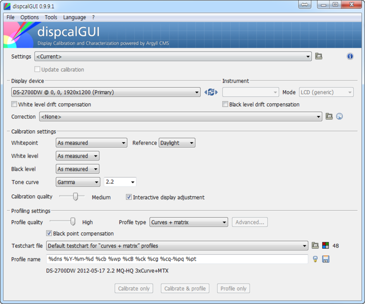  ArgyllCMS + dispcalGUI 를 이용한 모니터 캘리브레이션 소개