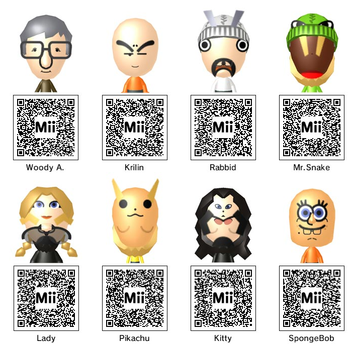 닌텐도 3ds용 Mii Qr Code 모음 네이버 블로그