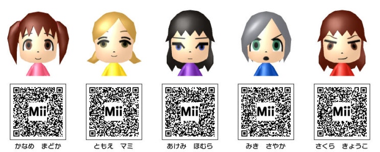 닌텐도 3ds용 Mii Qr Code 모음 네이버 블로그