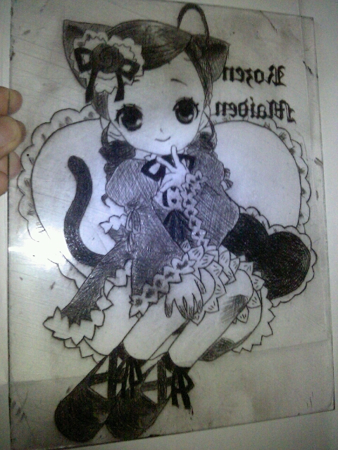  完) 아크릴판화 찍어봄