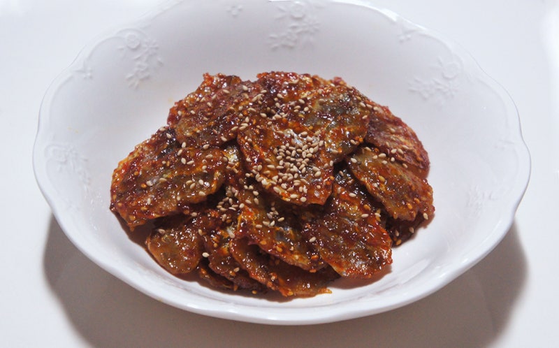 마른장어조림, 쥐포조림, 쥐포무침