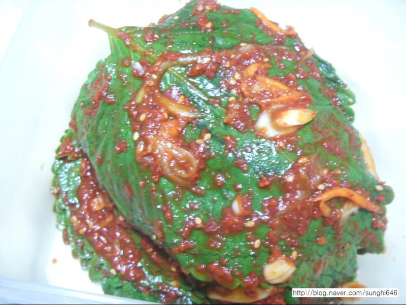 깻잎김치 담그는법/껫잎김치/깻잎요리