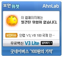 안철수연구소 보안위젯 네이버 블로그에 설치하는 방법