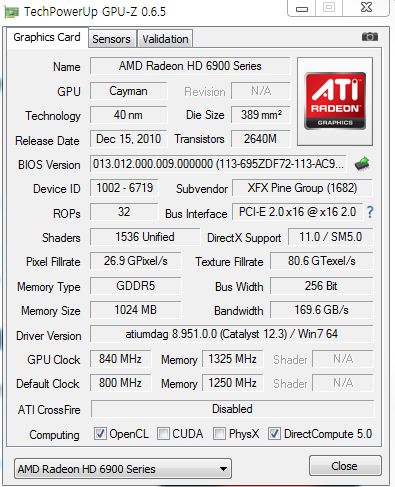  GPU 그래픽 카드 사양 종류 확인 프로그램[파일첨부]