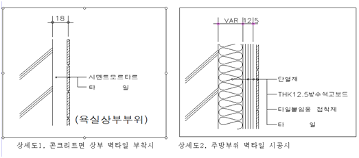 타일공사 시공지침서 및 계획서