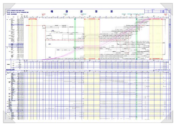 예정공정표 모음_일반건물예정공정표 및 LH(주공)예정공정표