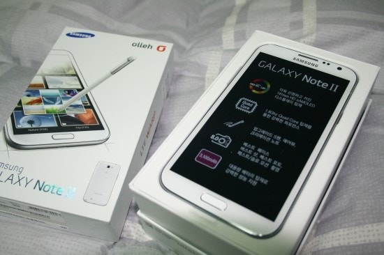 [갤럭시노트2 마블화이트] 갤럭시노트2 선물받았어요! SHV-E250K 개봉기