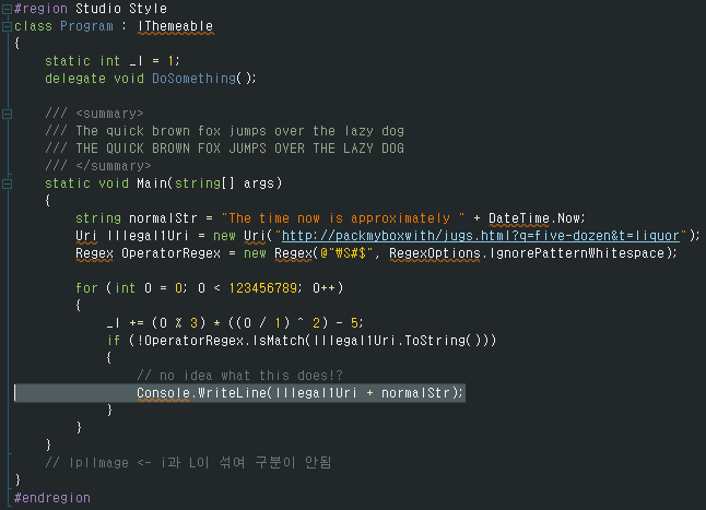  Visual Studio 스타일, 테마 설정 (VS2010)