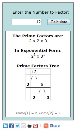 소인수 분해 계산기 Prime Factors Calculator : 네이버 블로그