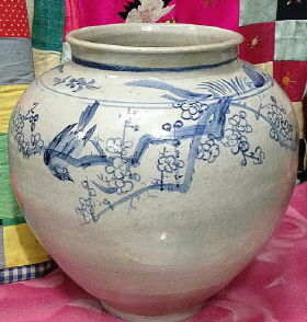  청화매조죽문 대호