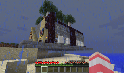 현대적인 석조 집 마인크래프트