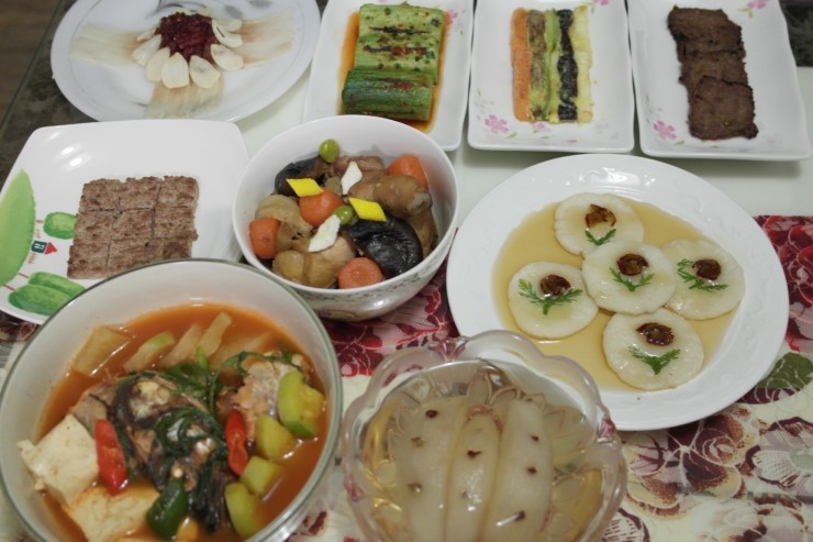  [한식조리기능사]지짐누름적,너비아니구이,생선찌개,배숙,화전