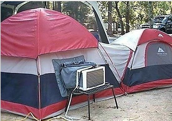  캠핑족종결자  캠핑장에 에어컨 캠핑종결은 ....