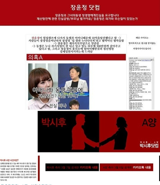 장윤정닷컴 장윤정 이모글에 이어서 <b>도경완 심경고백</b>