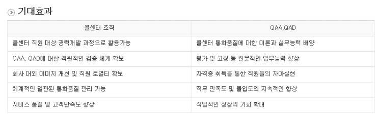 국내최초! - 콜센터 상담품질 QA 관리사 자격증 소개