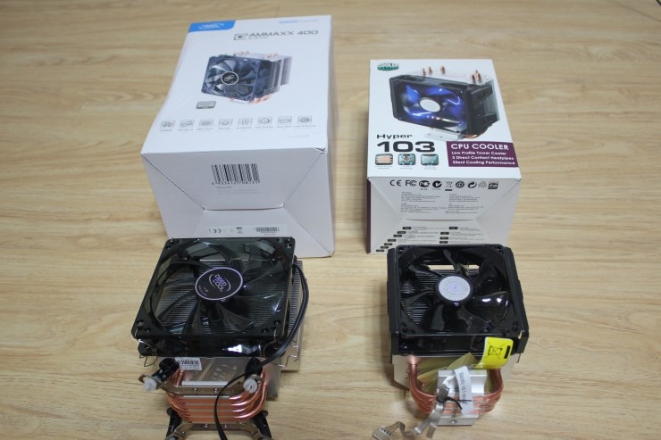  CoolerMaster Hyper 103  vs  DEEPCOOL GAMMAXX 400 사용기!