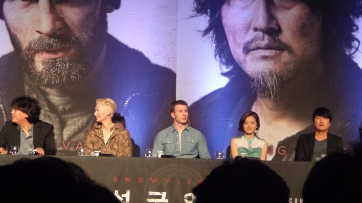  영화 '설국열차' 공식 기자회견- 한심한 한국 기자들의 질문