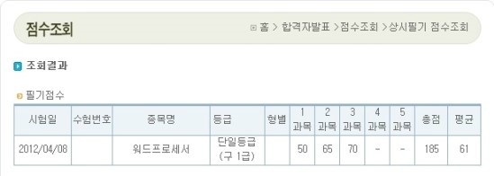  [챌린지] 0002. 워드프로세서 필기 합격