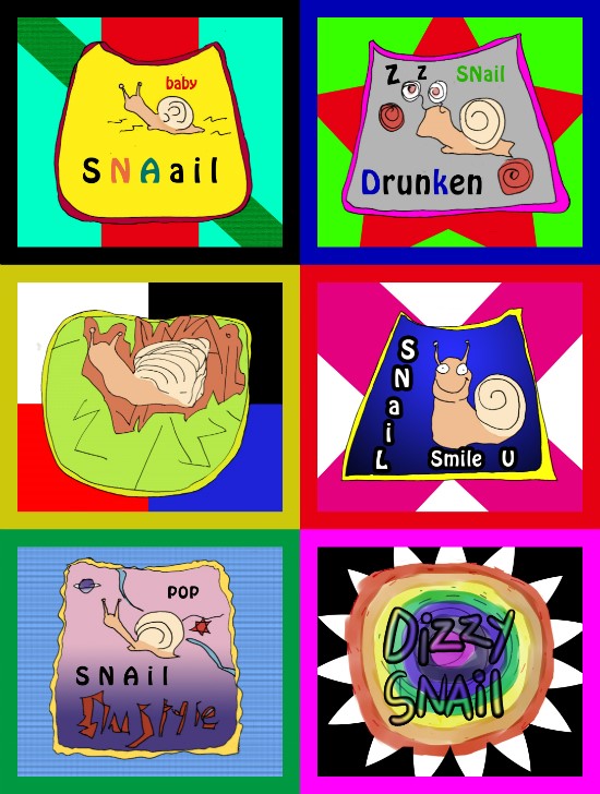  달팽이그림빕 달팽이 턱받이 판매 Snail Bib (자체제작상품) 