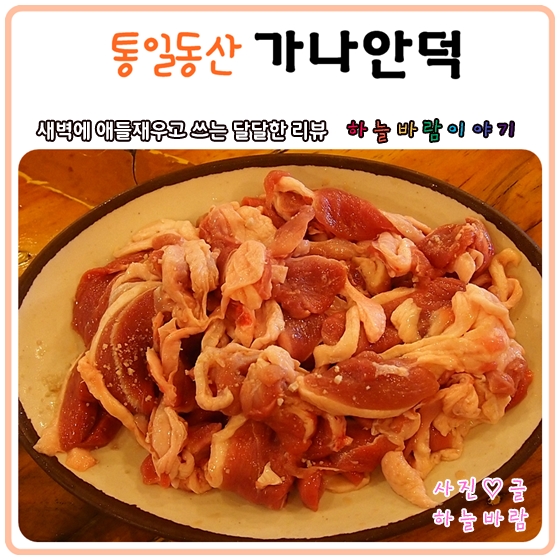 통일동산 맛집 :: 가나안덕 생오리 숯불구이