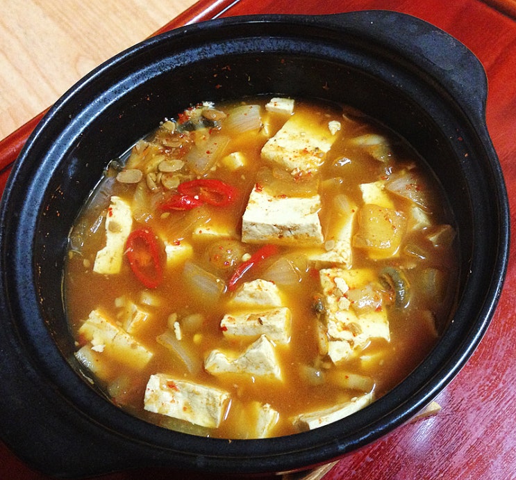  [저녁메뉴]참느리로컬푸드 유기농 재료로 만든 얼큰한 된장찌개