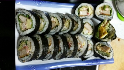 돈가스김밥 만들기