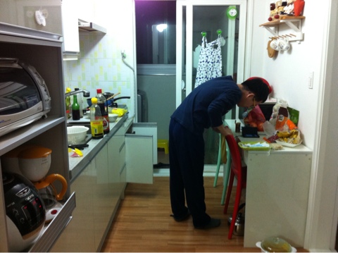  신랑님의 생일상~~ ㅠㅠ
