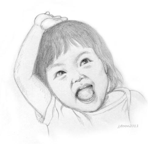  캐리커쳐 / 추사랑 - 포도 먹고 싶은 사람~