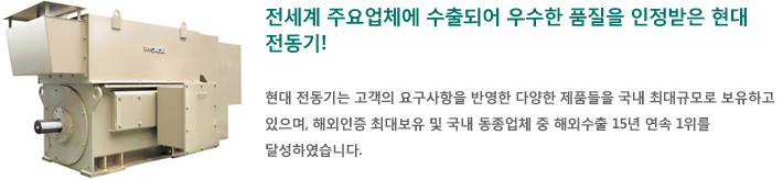  고압대형전동기 현대모터 MOTOR 인버터 감속기
