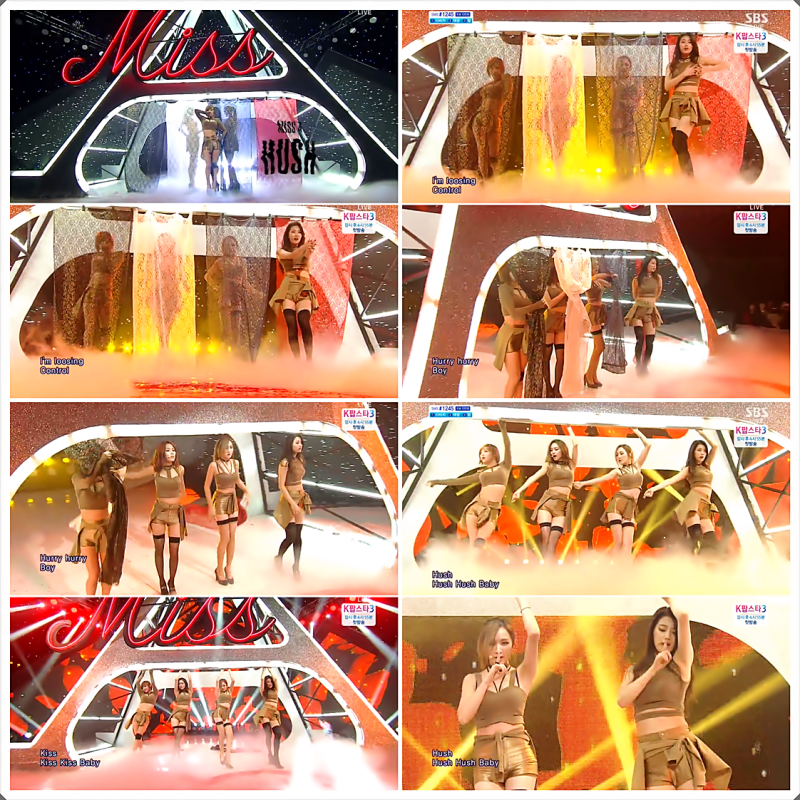 [미쓰에이 인기가요 20131124]미쓰에이 Hush 인기가요 무대 20131124