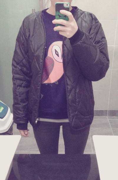  (KIMSSUM*) 2013/12/3  My Birthday 의상  럭키슈에뜨 기모맨투맨 (네이비+주황부엉이티) + 나이키 아스토리아 + 블랙 깔깔이