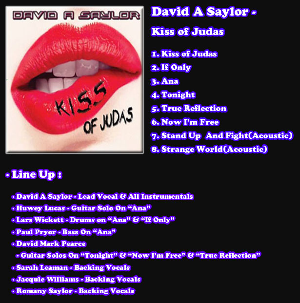 David A Saylor - Kiss of Judas : 네이버 블로그