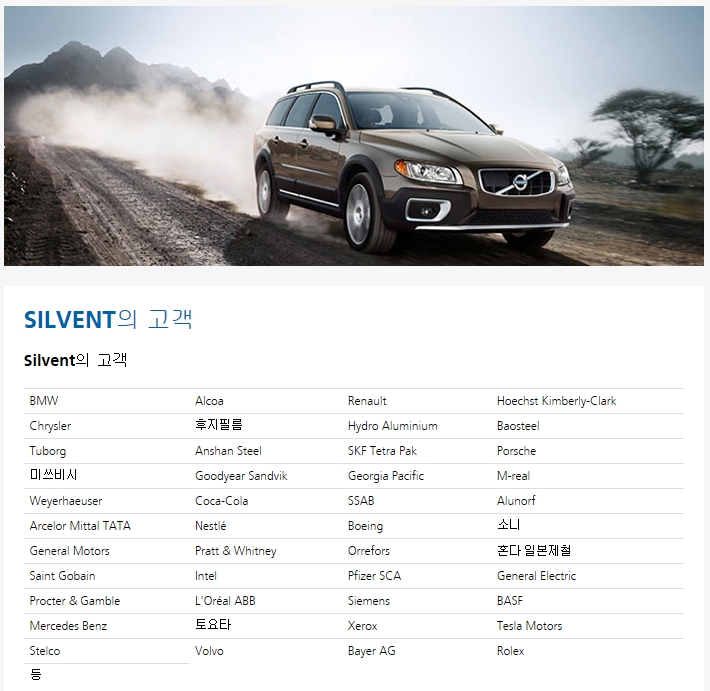  실벤트(SILVENT)의 고객