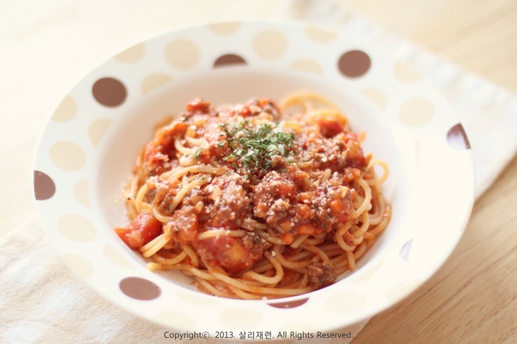[미트소스스파게티] 매콤하게 즐기는 토마토미트스파게티 만들기